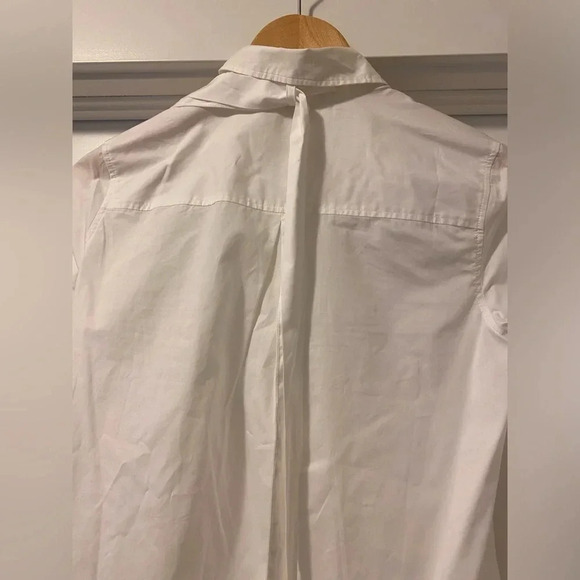 H&M Size  4 white dress shirt - Picture 4 of 7